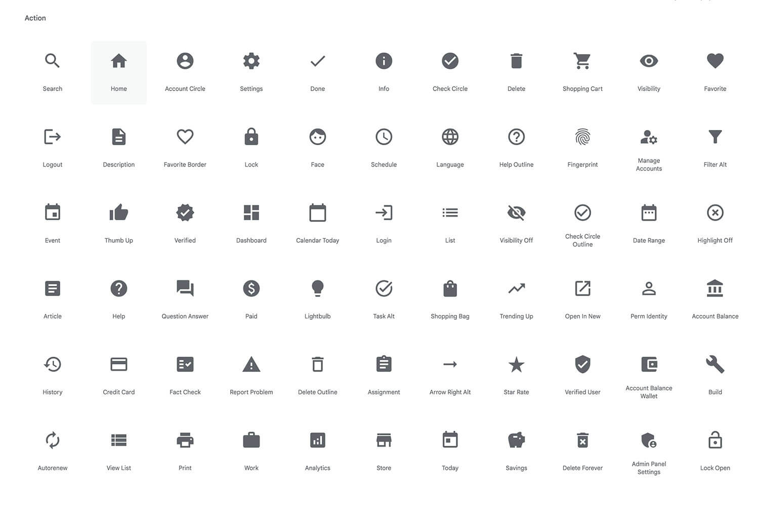 Material Icons Library